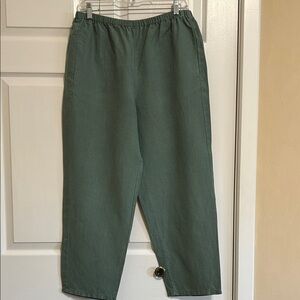 J. Crew Elastic-Waist Forest Green Chinos